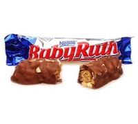 Baby Ruth - 59,5 G Classic Retro American Candy Bar, arachidi, caramello, torrone, 8 bar