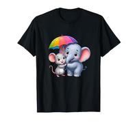 Baby Safari Elefante e Topo Rainbow Friends Maglietta