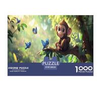 Baby Scimmia | Natura Puzzle Da 1000 Pezzi, Gioco Educativo Impegnativo Anti-Stress Per Adulti E Ragazzi, Premium Decorazione Per La Casa | Regalo 38x26cm/1000pcs