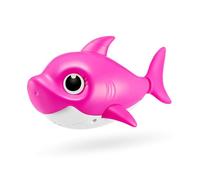 ROBO ALIVE Baby Shark Bath Toy Silicone Fin, (Mommy Shark, Rosa)
