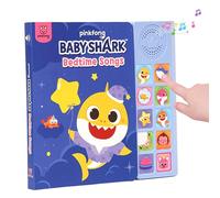 Baby Shark Bedtime Songs - Libro sonoro a 10 pulsanti, libri sonori per bambini, libri di apprendimento interattivi per bambini, giocattoli educativi e didattici, regali per bambini