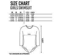 Baby Shark Blu All-Over Print Sleeves & Frill Detail 1 pezzo Tuta da surf Ragazz
