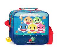 Baby Shark Happy Family Neceser adattabile al trolley con tracolla Azzurro 23x20x9 cms Poliestere