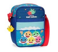 Baby Shark Happy Family Tracolla Azzurro 15x19x10 cms Poliestere