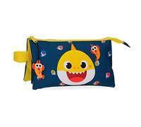 Baby Shark My Good Friend, Astuccio A Tre Scomparti 22 Cm Unisex Bambini, Blu (Blue), 22x12x5 cms