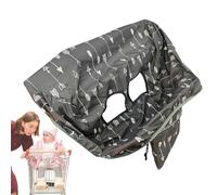 Baby Shopping Cart Cover, Soft Padded Cart Hammock, Machine Washable Protector, with Safety Harness & Attached Carry Bag for Grocery Trips 25.59x16.54 inches