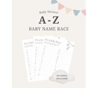 Baby Shower A-Z BABY NAMES Activity Set