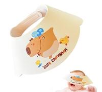 Baby Shower Cap, Capybara Pattern Baby Head Protector, Splash-Proof Bathroom Accessories Perfect for Protecting Eyes, Nose, Neck, and Daily Use, 33x32cm Multicolor