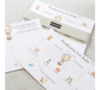 Baby Shower Games 20 Ospiti Baby Prediction Cards/Parenthood Advice/Baby Wishes & Story Cards Keepsake for Boy, Girl, Neutral/Unisex Baby Shower Party/Guestbook/Gender Reveal Party Elephant