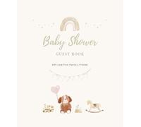 Baby Shower Guest Book: Soft Beige & Pastel Pink