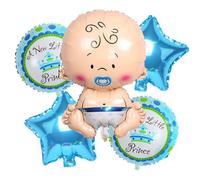 Baby Shower Lamina Palloncini Set Ragazzo Rosa Blu 1st Compleanno Festa Gingilli