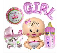 Baby Shower Lamina Palloncini Set Ragazzo Rosa Blu 1st Compleanno Festa Gingilli