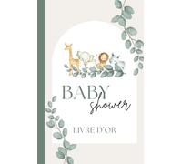 Baby Shower Livre d'or: Avec pronostics de bébé pour 50 invités | Fête de bébé | Espace pour messages, conseils, souhaits | Boho | Chic
