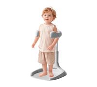 Baby Shower Stand, Adjustable Toddler Showers Station, Foldable Nursing Aid with Safety Armrest, Stable and Portable Design for Home, Daycare, 15.75x19.69x18.5 inches