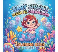 Baby Siren's Magical Dreamland: 40 Bold & Easy Underwater Coloring Pages for Kids Ages 3-8 | Simple, Large-Print Designs with Positive Affirmations for Toddlers and Preschoolers