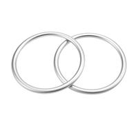 Baby Sling Rings,Baby Cotton Wrap Ring,Infant Breathable Slings Carrier Strap Rings Aluminum Wrap Rings Accessory for Infants Toddlers Newborn Kids Children Silver