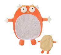 Baby Soothing Toy, Cute Sleeping Aid, Filling Beans Tactile Stimulation, Soft Touch Play Mat for Easing Motion, Leg Exercise for Babies and Kids 186 Inch Orange, Green