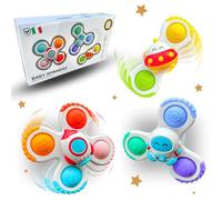Baby Spinner Ventosa Pop it - Baby Hoptoys Fidget Toys - Spinner Anti Stress - Giocattolo Bebe 1 anno - Giocattoli da bagno - Hand Spinner Bebe