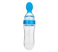 Baby Spoon Feeder Bottle for Baby, Baby Food Dispenser Spoon 7,7 X 2,2 pollici per il bambino per nutrire l'alimento complementare con pasta di cereali(blu)