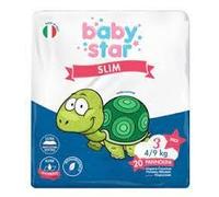 Baby Star PANNOLINI BABYSTAR SLIM 4/9KG TAGLIA 3 MIDI 20 PEZZI