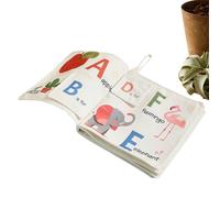 Baby Stoffbuch - Weiches Lernbuch für Babys | Pädagogisches Fühlbuch mit bunten Bildern und Knisterseiten | Stoffbuches Spielzeug - Frühe Bildung Kleinkinder