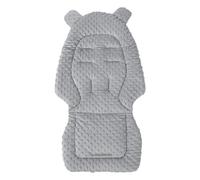 Baby Stroller Liner, Reversible Cushion, Soft Bean Down, Breathable Oxford Cloth, Thickened Padding, (40x80cm, Grey), Perfect For Pushchair, Vehicle Seat, Comfort Support