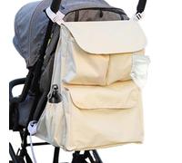 Baby Stroller Organizer, Stroller Bag for Toddler, Pushchair Storage Bag, Large Stroller Pouch, Stroller Hanging Organizer, Carriage Cup Holder Storage, Stroller Organizer with Cup Holder