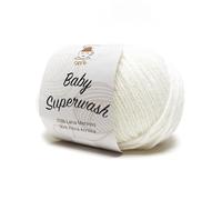 Baby Superwash by Tricot Cafè - filato misto lana adatto a lavorazioni per bambini - Bianco 100