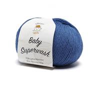 Baby Superwash by Tricot Cafè - filato misto lana adatto a lavorazioni per bambini - Bluette 8964