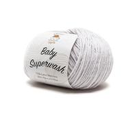 Baby Superwash by Tricot Cafè - filato misto lana adatto a lavorazioni per bambini - Grigio Perla 9501
