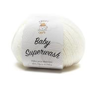 Baby Superwash by Tricot Cafè - filato misto lana adatto a lavorazioni per bambini - Panna 7800