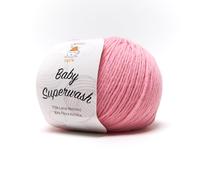 Baby Superwash by Tricot Cafè - filato misto lana adatto a lavorazioni per bambini - Rosa 6823