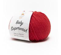 Baby Superwash by Tricot Cafè - filato misto lana adatto a lavorazioni per bambini - Rosso 7225