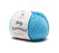 Baby Superwash by Tricot Cafè - filato misto lana adatto a lavorazioni per bambini - Turchese 2002