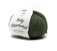 Baby Superwash by Tricot Cafè - filato misto lana adatto a lavorazioni per bambini - Verde 8737