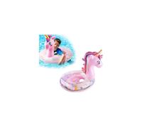 Baby Swim Ring 1-3 Years, Inflatable Swimming Float with Handles, Cartoon Design Pool Float for Toddlers, Portable Bath & Beach Toy, Safe Water Play