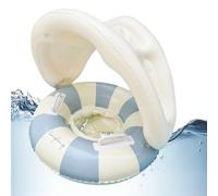 Baby Swimming Float, Bambies Anello di nuoto, galleggiante per baby piscina con baldacchino, anello di nuoto gonfiabile gonfiabile sedile di sicurezza galleggiante pieghevole per ragazzi