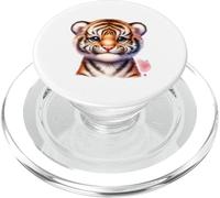 Baby Tiger Cartoon Design per bambini e amanti degli animali PopSockets PopGrip per MagSafe