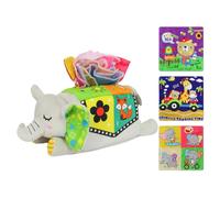 Baby Tissue Box Rainbow Dance Sciarpe Play Paper Montessori per l'educazione