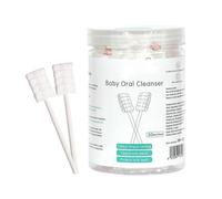 Baby Tongue Cleaner, Soft Mouth Wipes, Hygienic Gauze Toothbrush with Gentle Texture, Easy to Use Wrap Design, Care Tool for Baby Teeth, Gums, Home, 2.99x0.47x0.47 Inches