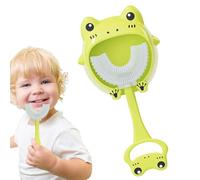 Baby Training Dente spazzolino, giocattolo da masticare con maniglia facile da trattenere per i più piccoli, anello per la dentizione per bambini con frustrazione e maniglia lavabile per il 2