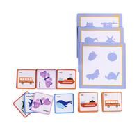 Baby Training Puzzle Carte cognitive Veicolo educativo Frutta animale Set Matching Game English Giocattolo educativo