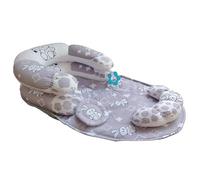 Baby Tummy Time Custwow & Seed Support Tumum Tumm Tummy Time Playmat Evoro di sviluppo per 0-6 mesi Bunny per bambini grigio per bambini