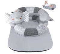 Baby Tummy Time Play tappetino, cuscino temporale di supporto seduto staccabile, cuscino extra, cachi lavabili in lavatrice per bambino 0-24 mesi di gioco tappetino