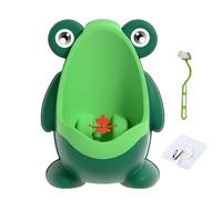 Baby Urinal, Boys Potty Trainer, Child Toilet Accessory, 8,86 x 6,3 x 11,42 pollici, Frog Design with Removable Bowl, Wall Mounted Solution for Bathroom, Travel, Indoor, Camping Use