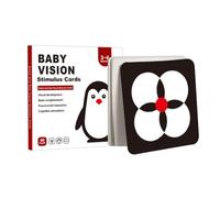 Baby Vision Flash Cards - Stimoli sensoriali a contrasto Set | Schede di sviluppo 'occhio per il bambino, schede flash di attività visiva ad alto livello per la crescita iniziale del cervello e