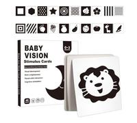 Baby Vision Stimulation, Baby Vision Carte di stimolazione | Scheda per bambini a contrasto elevato - apprendimento educativo interattivo per bambini da 0 a 3, giochi per lo sviluppo sensoriale e del