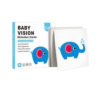 Baby Vision Stimulation Cards - Baby Vision Stimulation | High Contrast Cards for Children | Early Learning Developmental Kids Toys, Educational Interactive Visual Flashcard for Toddler 0-3