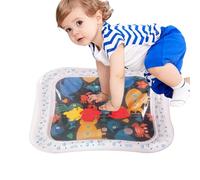 Baby Water Mat, Inflatable Water Pad, Square Cushion Toy, Sensory Development and Visual Stimulation, Safe and Sturdy, for Learning Games, Activity Center Use, 17.72x17.72 inches