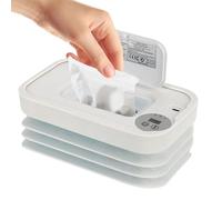 Baby Wepe Wipe Warder - 7.87x4.8x1.57in Lancelli pieghevoli per viaggiare, accessorio per campeggio con ricarica USB, riscaldamento per pannolini per bambini, casa, auto, viaggi su strada